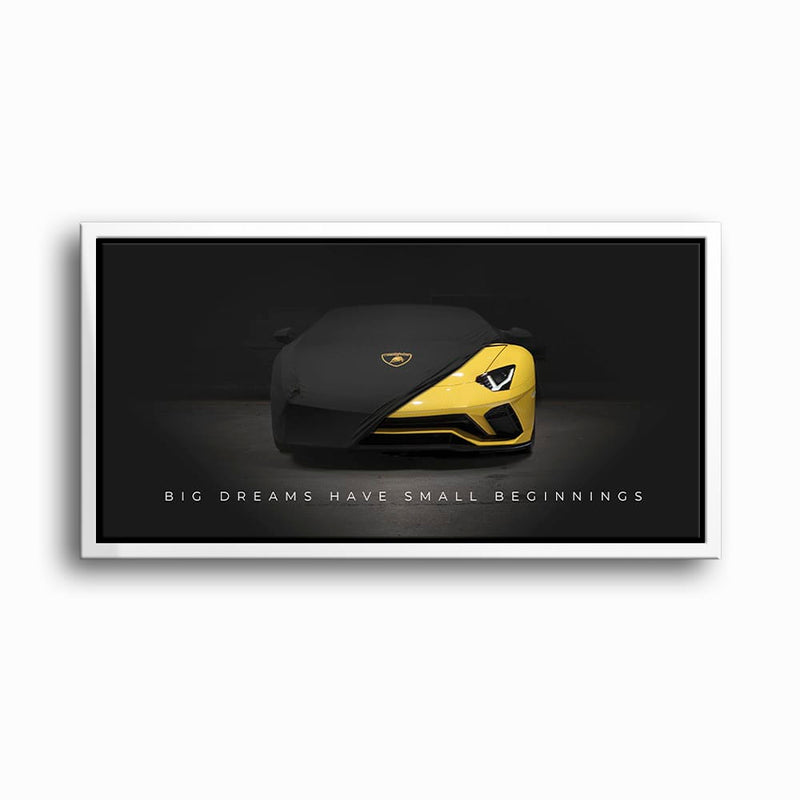 Lamborghini Yellow Wall Art | Automotive Decor | Lambo poster Cars