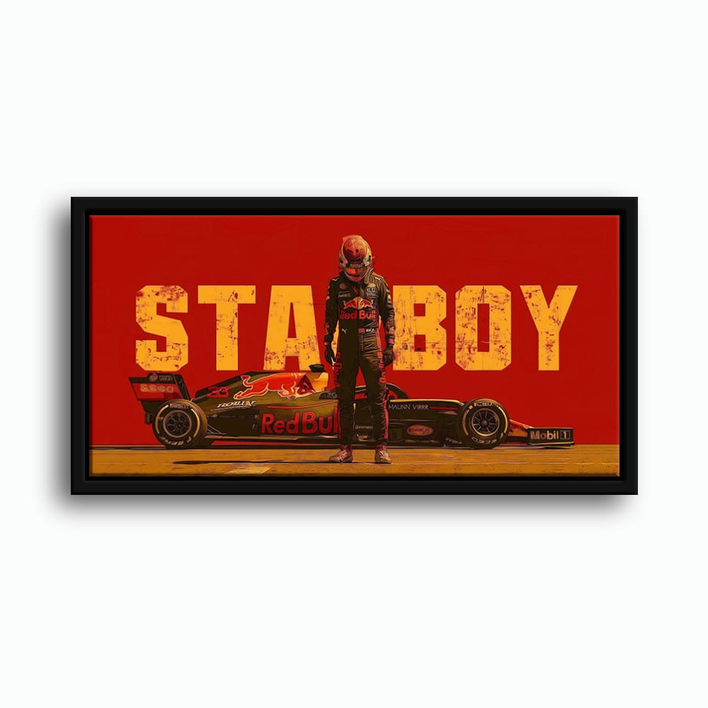 Max Verstappen Red Bull F1 Starboy Wall Art Canvas Print Cars