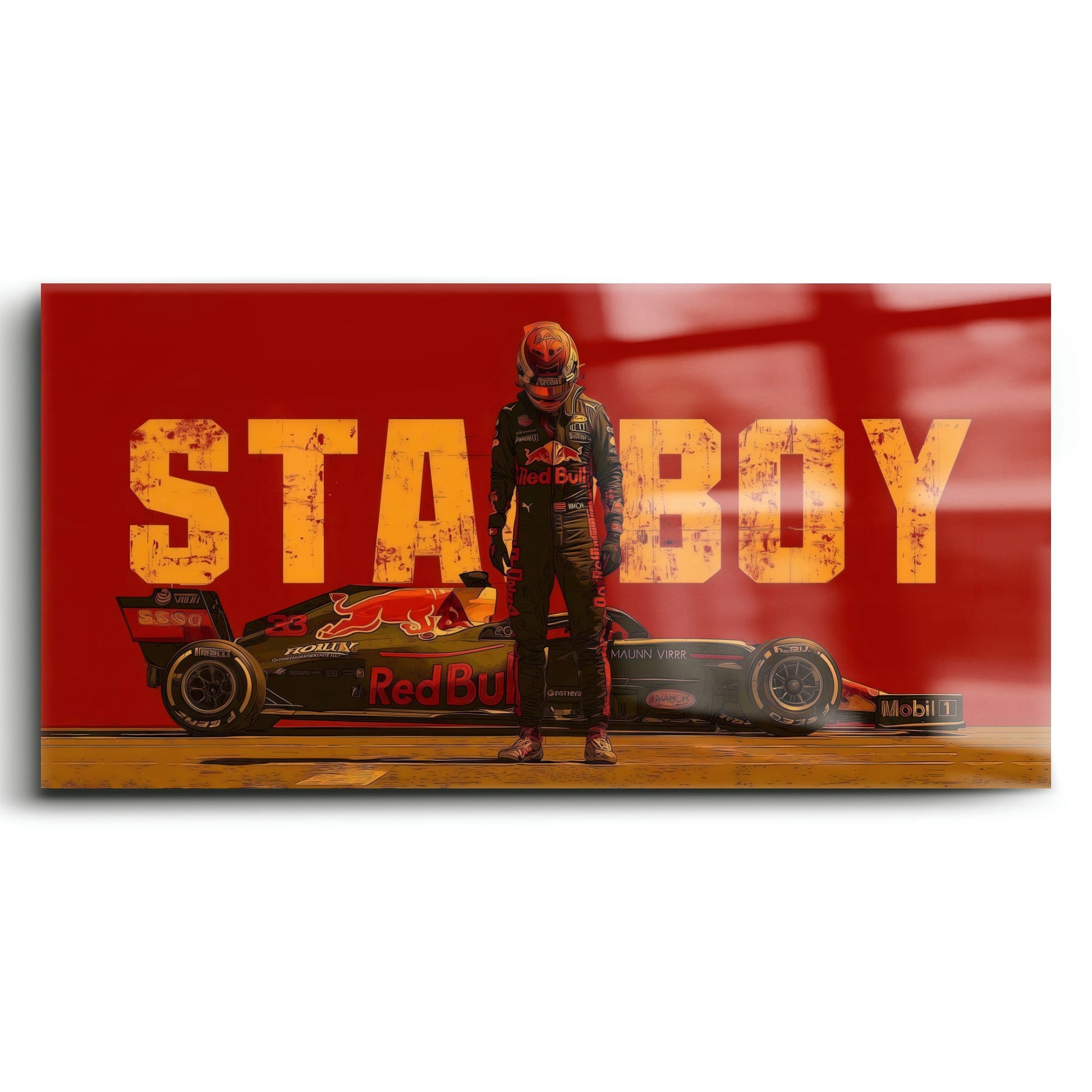 Max Verstappen Red Bull F1 Starboy Wall Art Canvas Print Cars