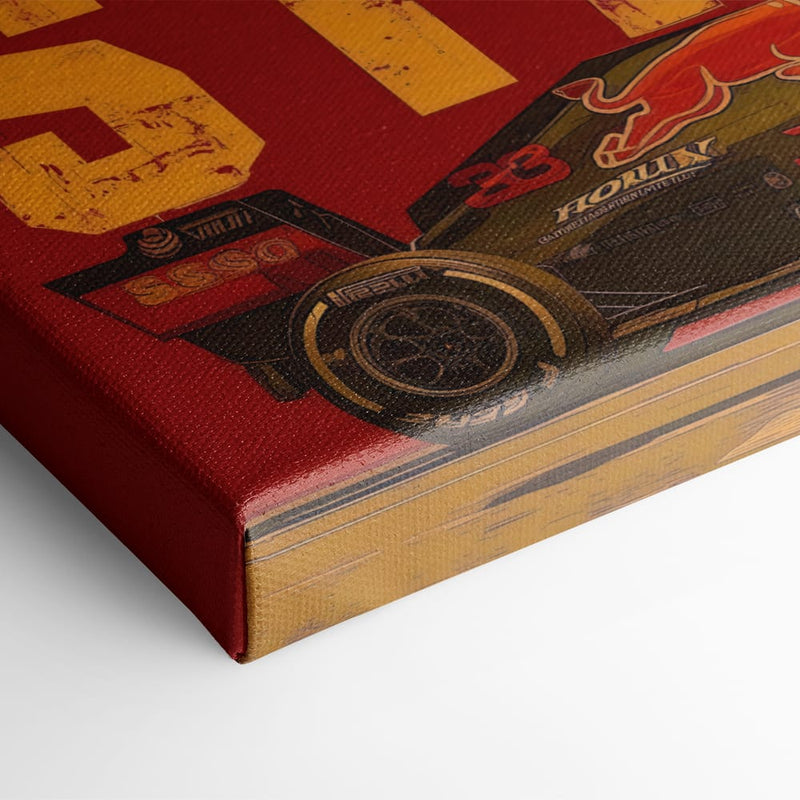 Max Verstappen Red Bull F1 Starboy Wall Art Canvas Print Cars