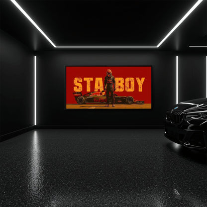Max Verstappen Red Bull F1 Starboy Wall Art Canvas Print Cars