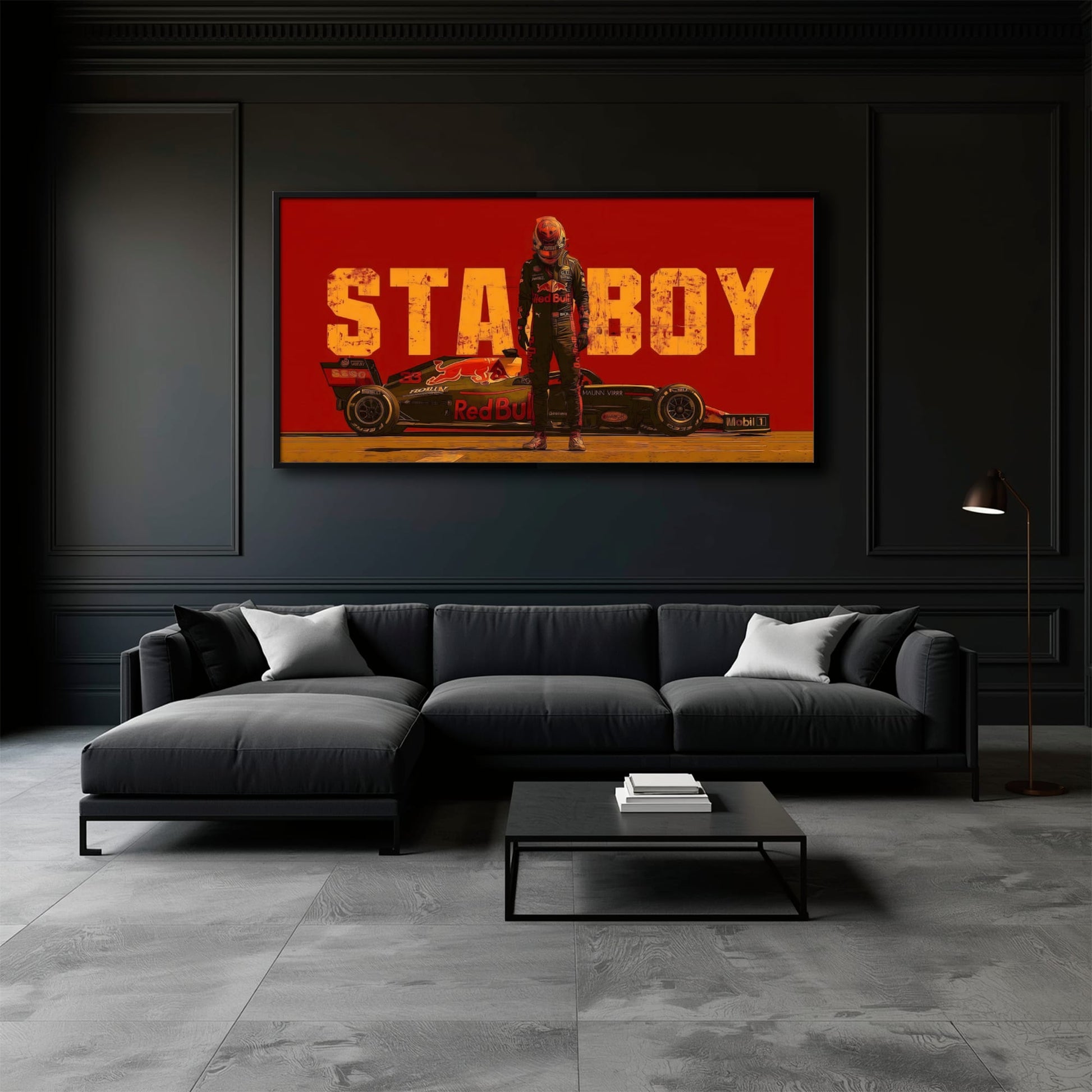 Max Verstappen Red Bull F1 Starboy Wall Art Canvas Print Cars