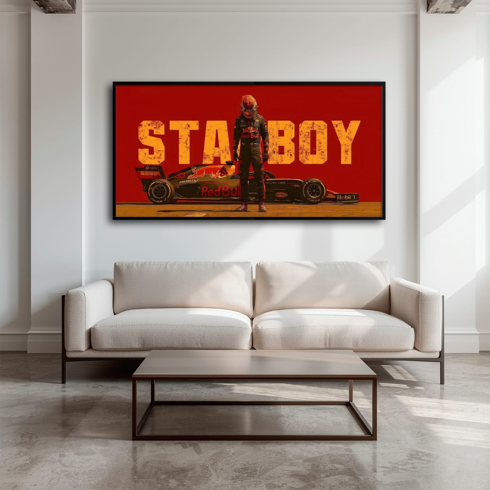 Max Verstappen Red Bull F1 Starboy Wall Art Canvas Print Cars
