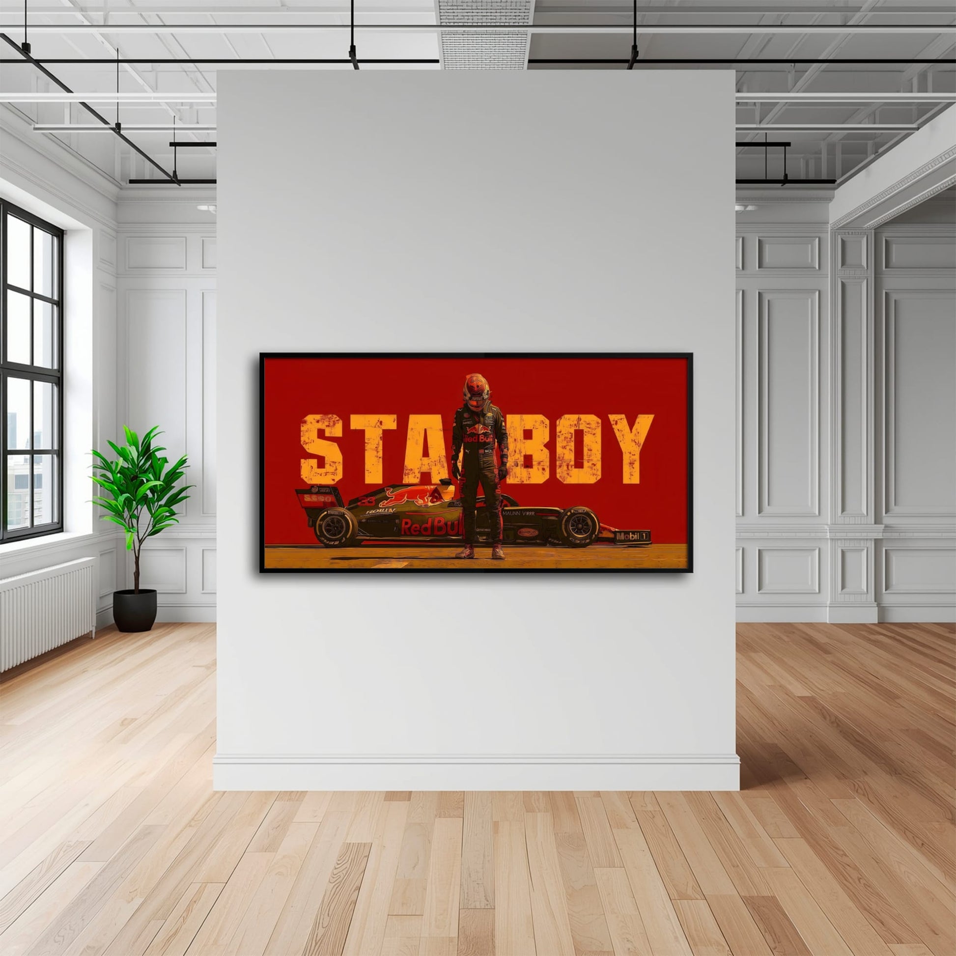 Max Verstappen Red Bull F1 Starboy Wall Art Canvas Print Cars