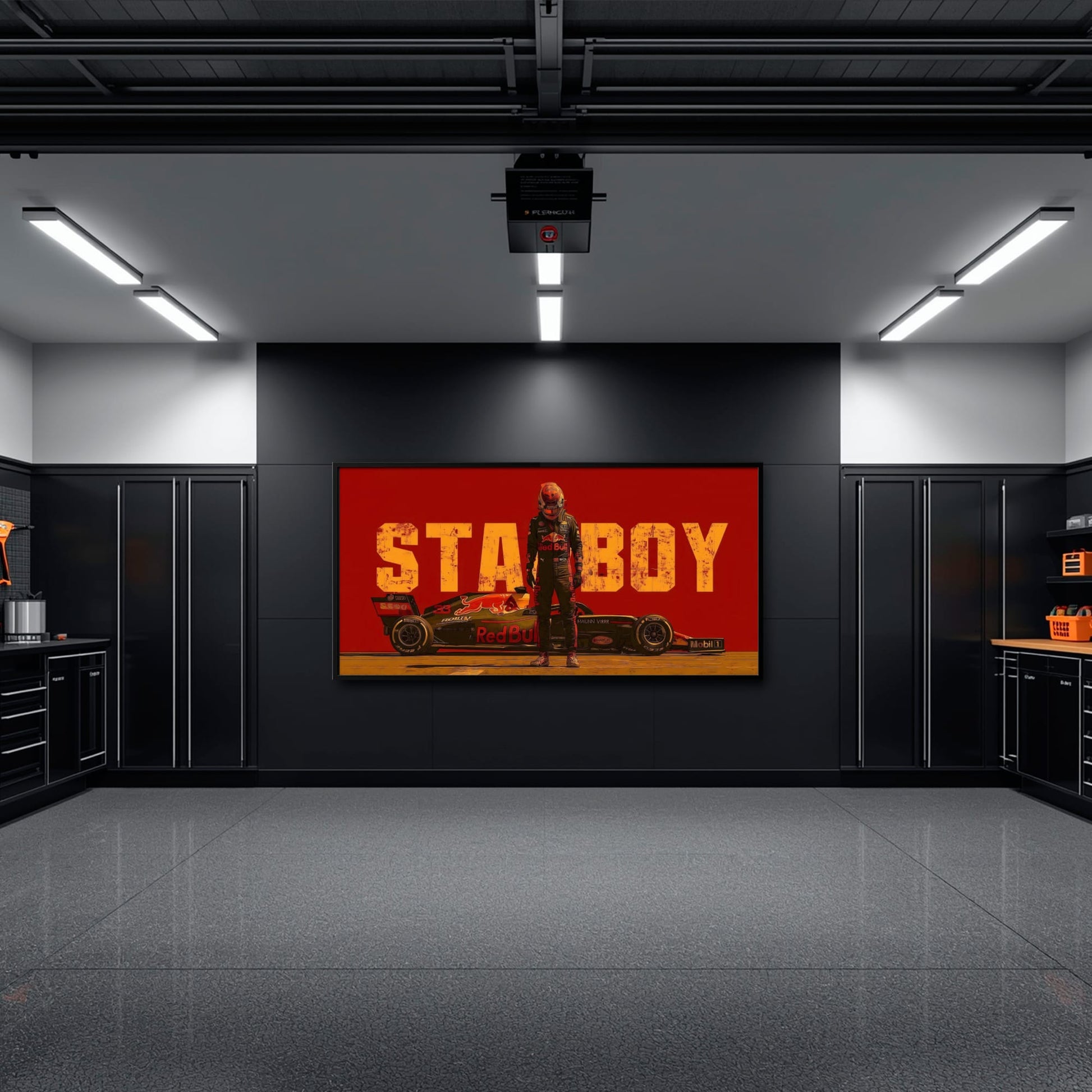 Max Verstappen Red Bull F1 Starboy Wall Art Canvas Print Cars