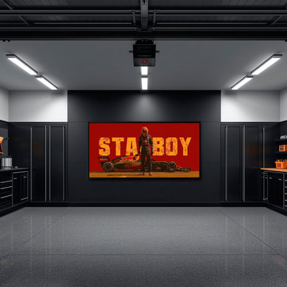 Max Verstappen Red Bull F1 Starboy Wall Art Canvas Print Cars