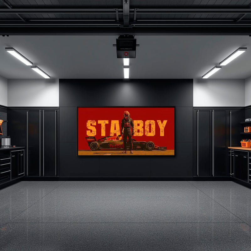 Max Verstappen Red Bull F1 Starboy Wall Art Canvas Print Cars