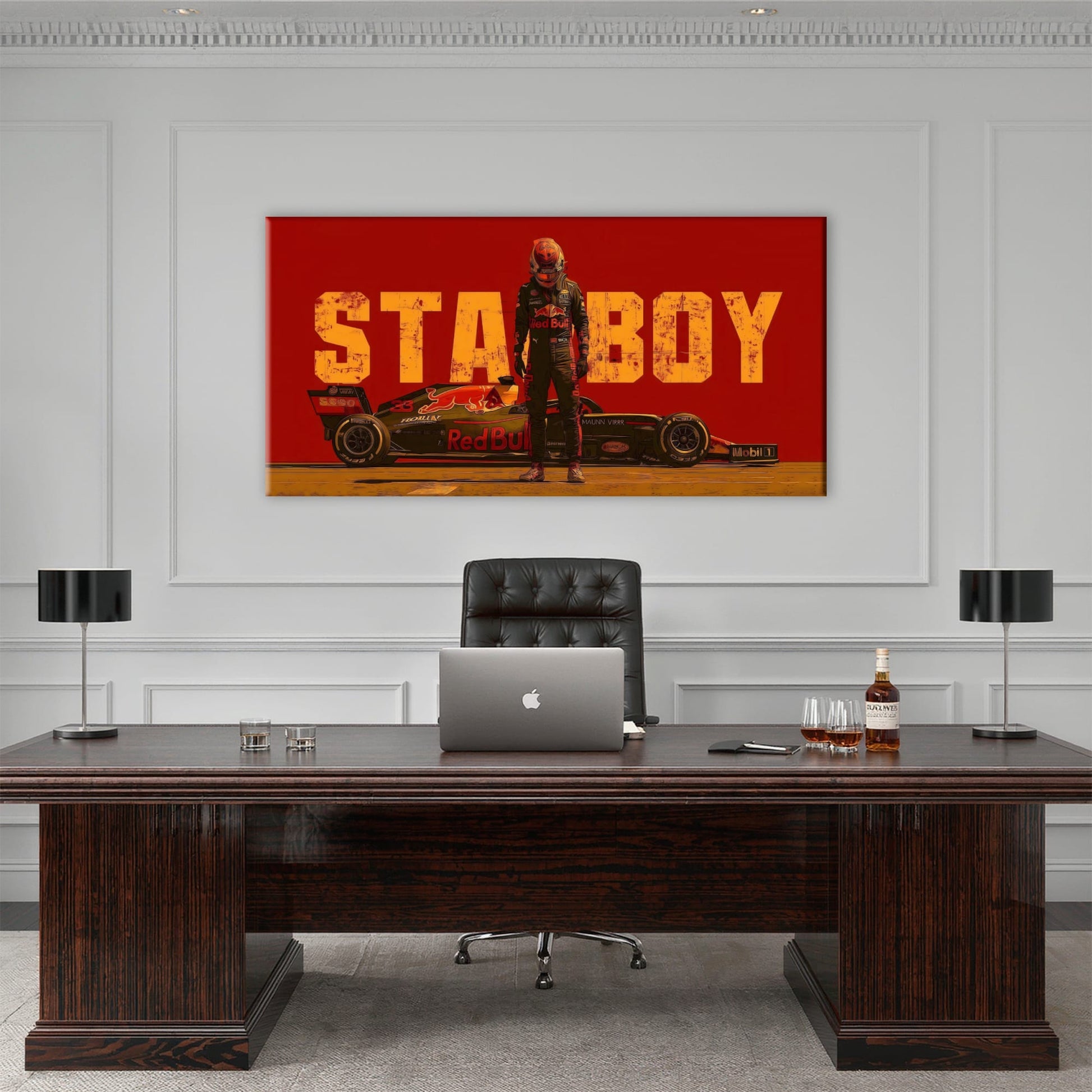 Max Verstappen Red Bull F1 Starboy Wall Art Canvas Print Cars