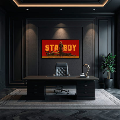 Max Verstappen Red Bull F1 Starboy Wall Art Canvas Print Cars