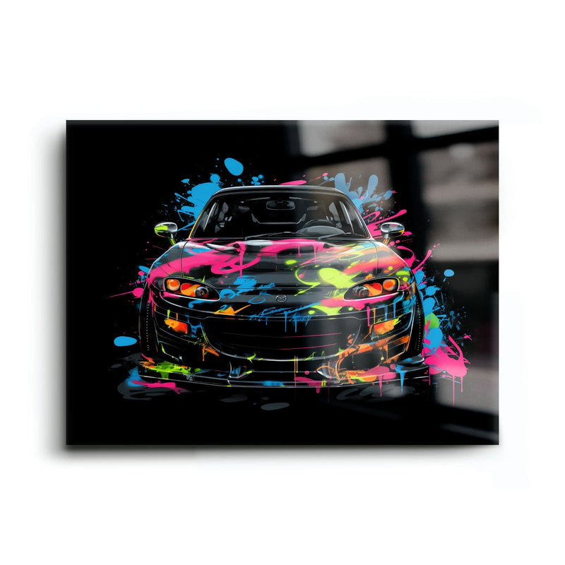 Mazda RX-7 Pop Art Wall Art –Sports Car Canvas Print Cars