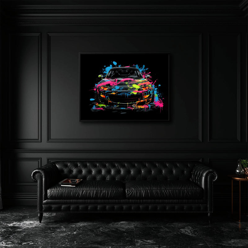 Mazda RX-7 Pop Art Wall Art –Sports Car Canvas Print Cars