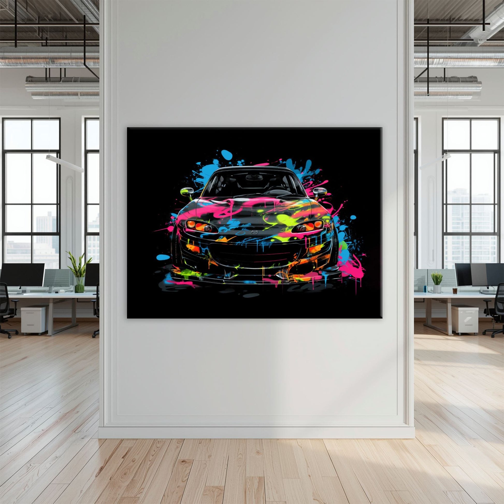 Mazda RX-7 Pop Art Wall Art –Sports Car Canvas Print Cars