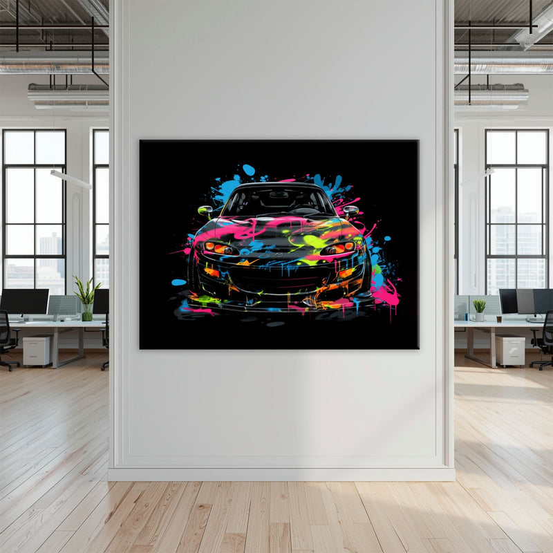 Mazda RX-7 Pop Art Wall Art –Sports Car Canvas Print Cars