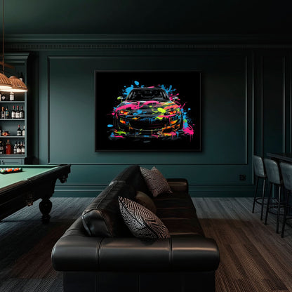 Mazda RX-7 Pop Art Wall Art –Sports Car Canvas Print Cars