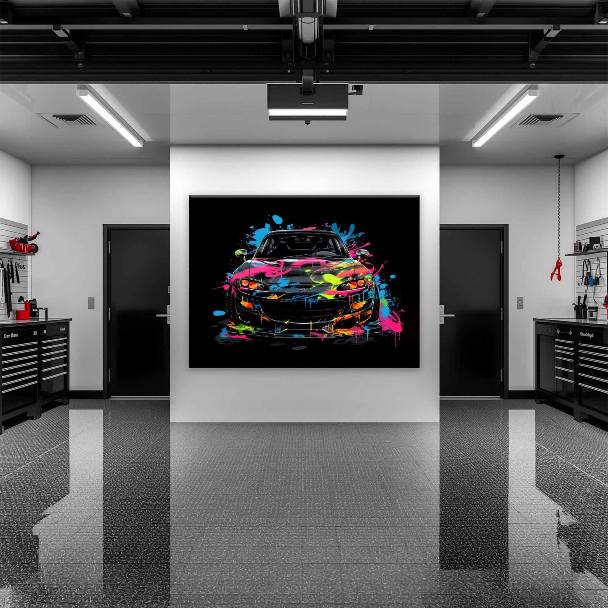 Mazda RX-7 Pop Art Wall Art –Sports Car Canvas Print Cars