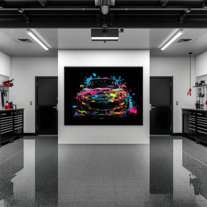 Mazda RX-7 Pop Art Wall Art –Sports Car Canvas Print Cars