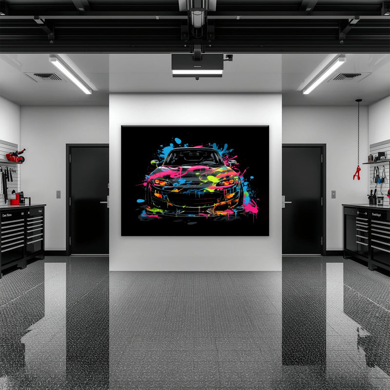 Mazda RX-7 Pop Art Wall Art –Sports Car Canvas Print Cars