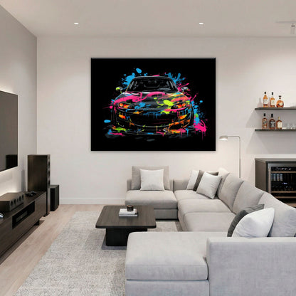 Mazda RX-7 Pop Art Wall Art –Sports Car Canvas Print Cars