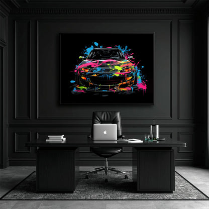 Mazda RX-7 Pop Art Wall Art –Sports Car Canvas Print Cars