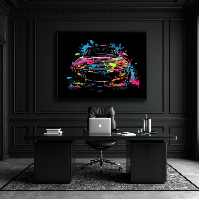 Mazda RX-7 Pop Art Wall Art –Sports Car Canvas Print Cars