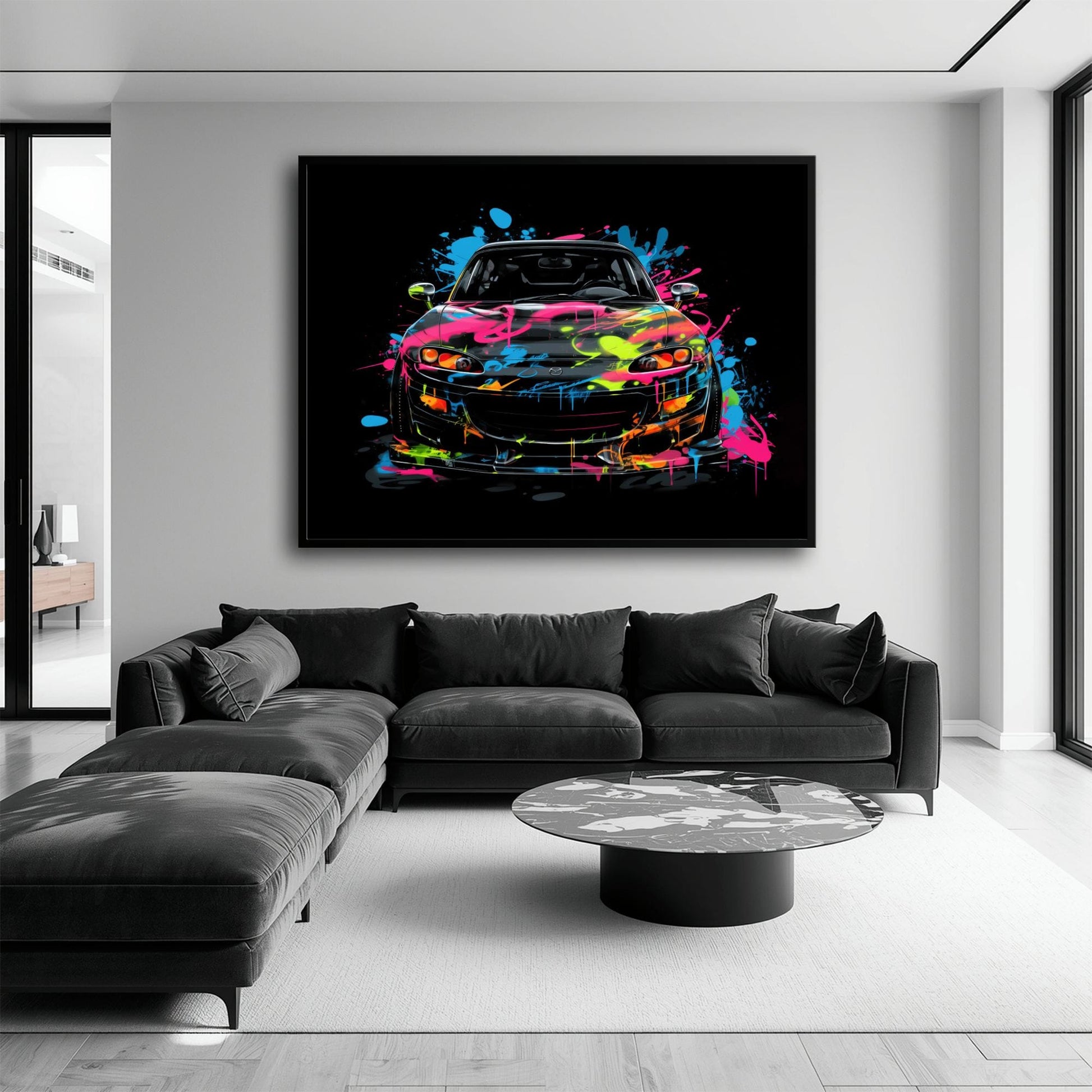 Mazda RX-7 Pop Art Wall Art –Sports Car Canvas Print Cars