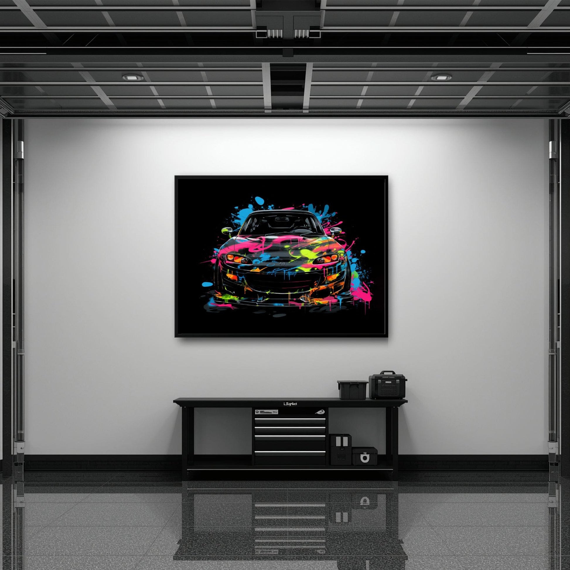 Mazda RX-7 Pop Art Wall Art –Sports Car Canvas Print Cars