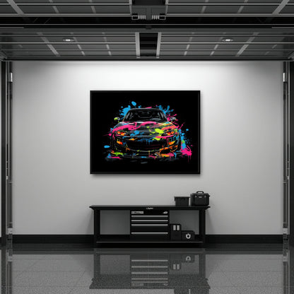 Mazda RX-7 Pop Art Wall Art –Sports Car Canvas Print Cars