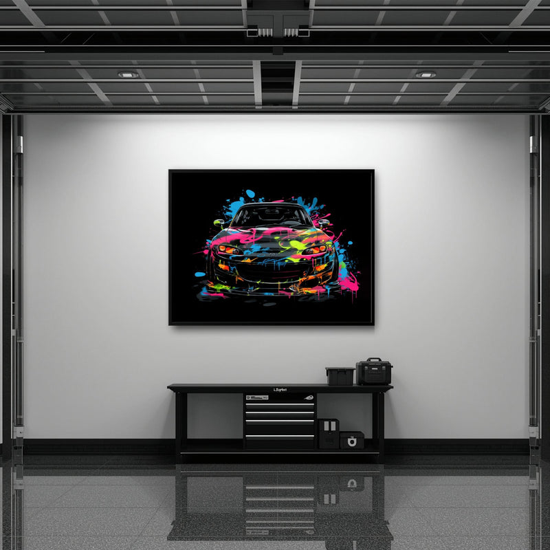 Mazda RX-7 Pop Art Wall Art –Sports Car Canvas Print Cars