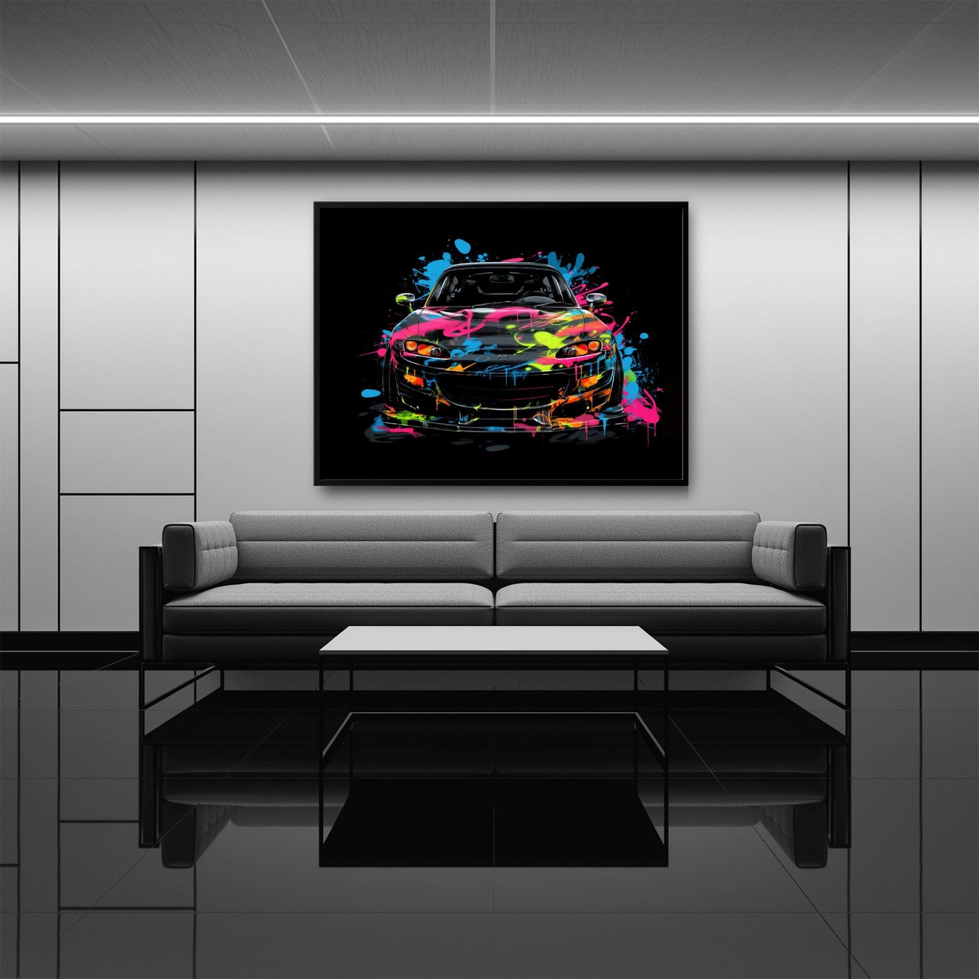Mazda RX-7 Pop Art Wall Art –Sports Car Canvas Print Cars
