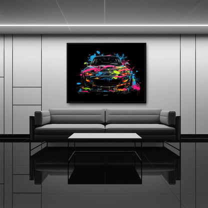 Mazda RX-7 Pop Art Wall Art –Sports Car Canvas Print Cars