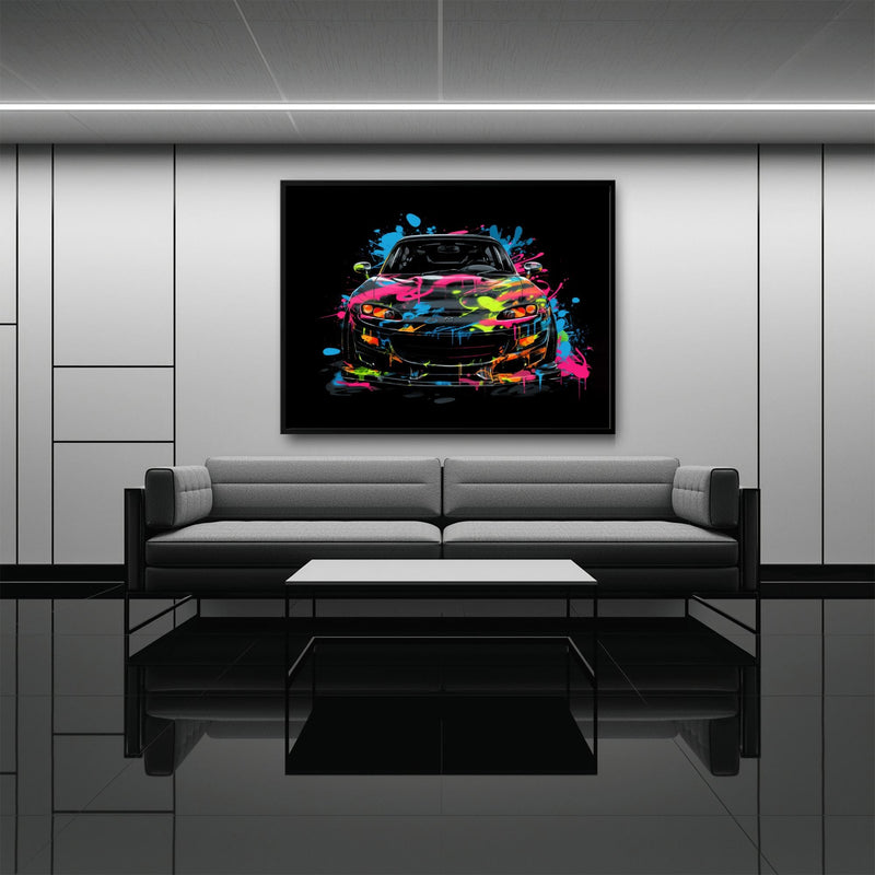 Mazda RX-7 Pop Art Wall Art –Sports Car Canvas Print Cars