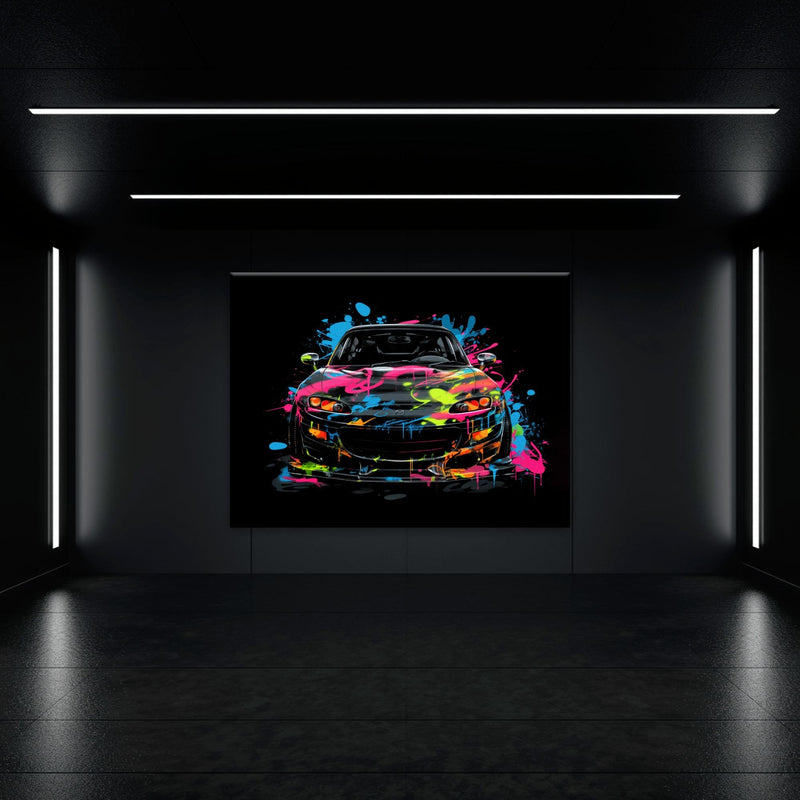 Mazda RX-7 Pop Art Wall Art –Sports Car Canvas Print Cars