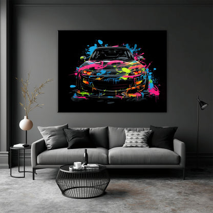 Mazda RX-7 Pop Art Wall Art –Sports Car Canvas Print Cars