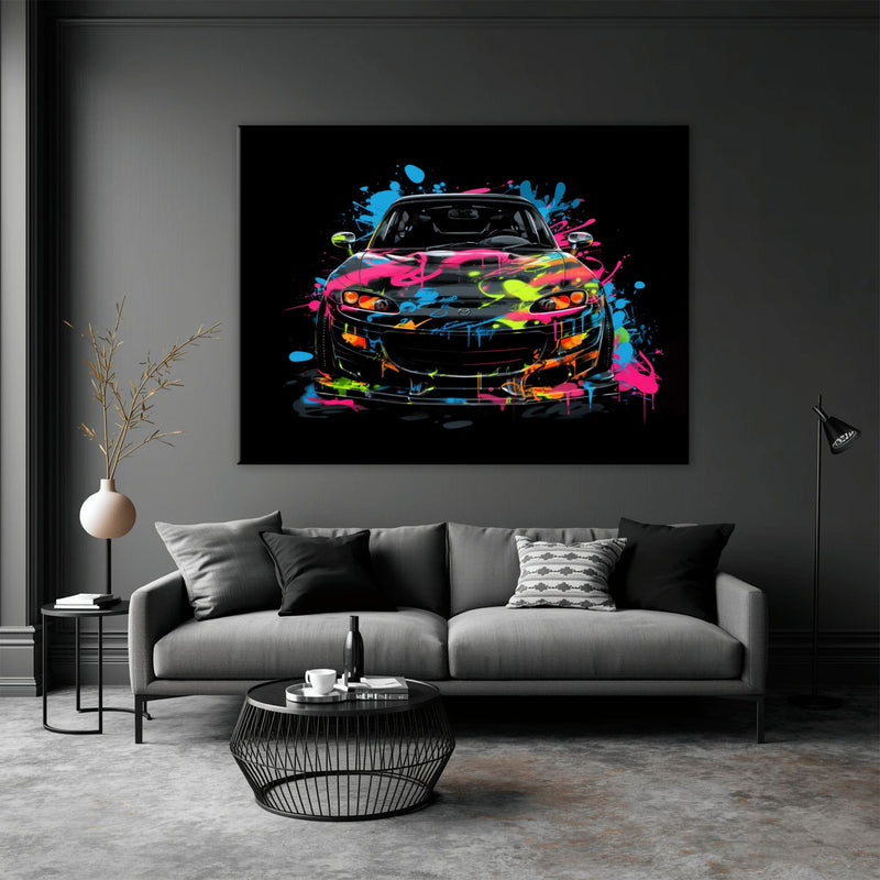 Mazda RX-7 Pop Art Wall Art –Sports Car Canvas Print Cars