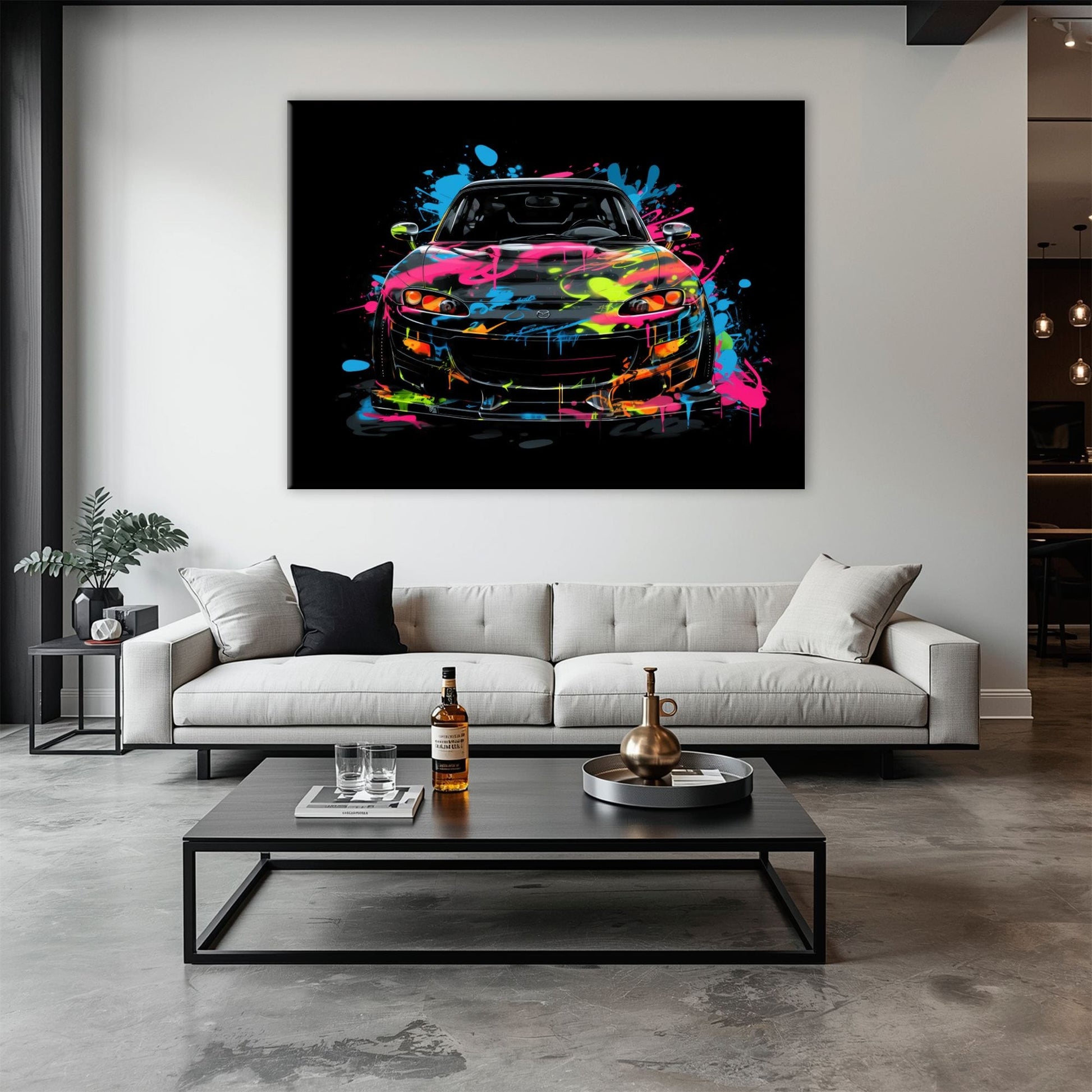 Mazda RX-7 Pop Art Wall Art –Sports Car Canvas Print Cars