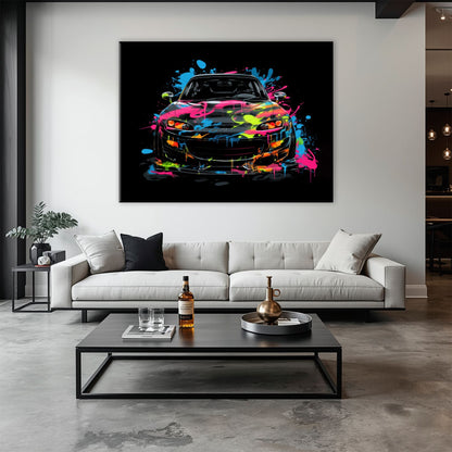 Mazda RX-7 Pop Art Wall Art –Sports Car Canvas Print Cars