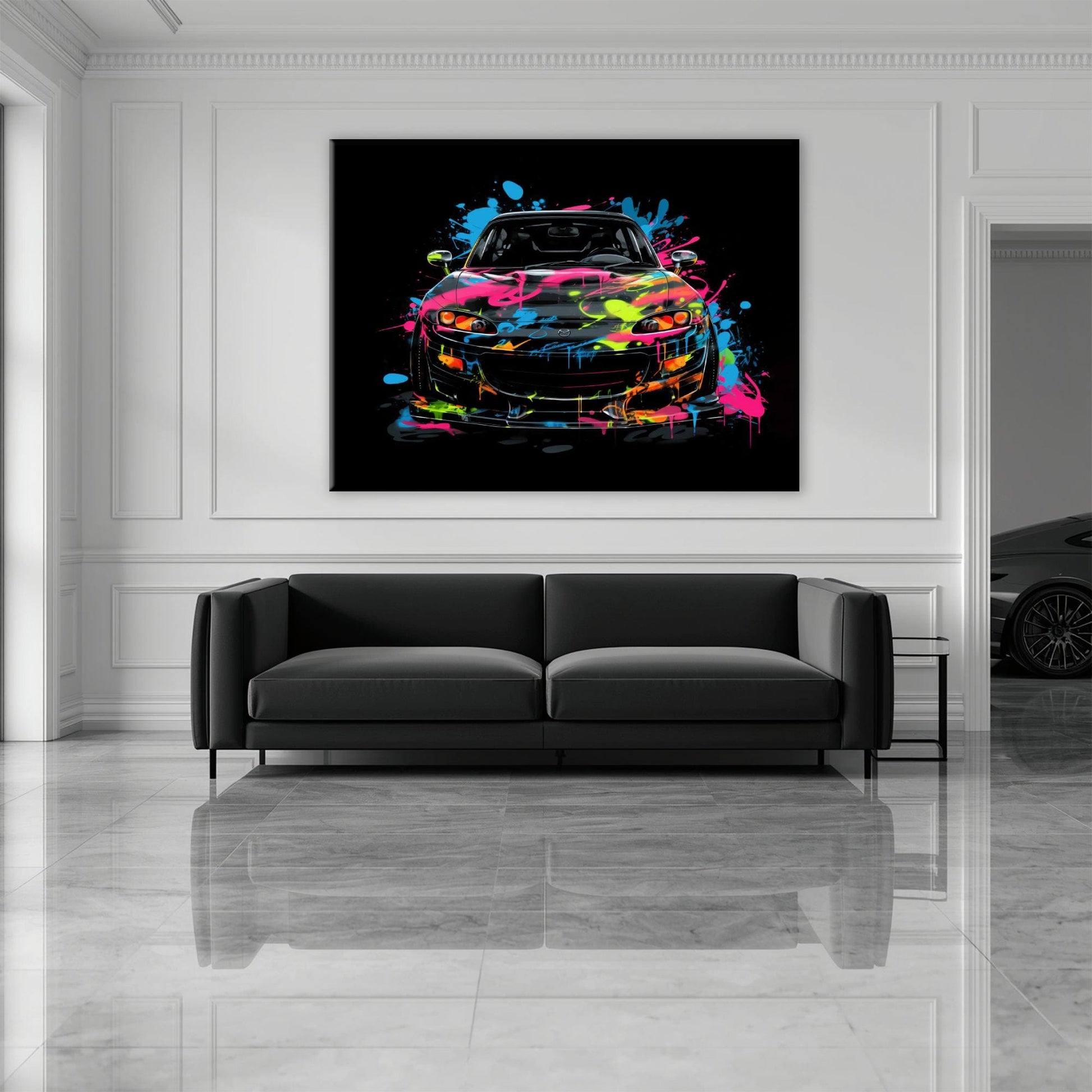 Mazda RX-7 Pop Art Wall Art –Sports Car Canvas Print Cars
