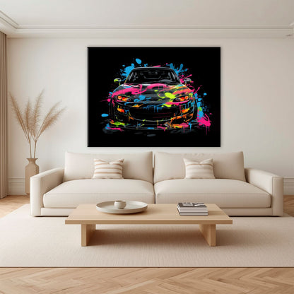 Mazda RX-7 Pop Art Wall Art –Sports Car Canvas Print Cars