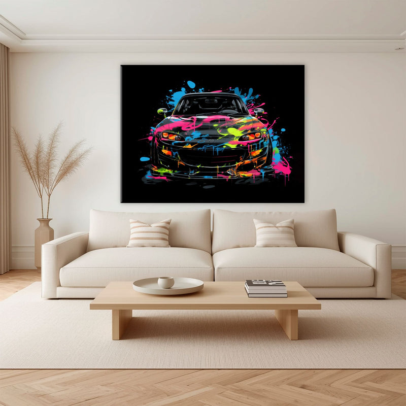 Mazda RX-7 Pop Art Wall Art –Sports Car Canvas Print Cars
