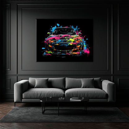 Mazda RX-7 Pop Art Wall Art –Sports Car Canvas Print Cars