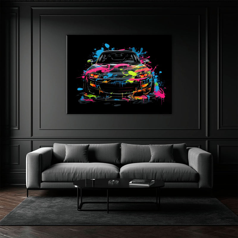 Mazda RX-7 Pop Art Wall Art –Sports Car Canvas Print Cars