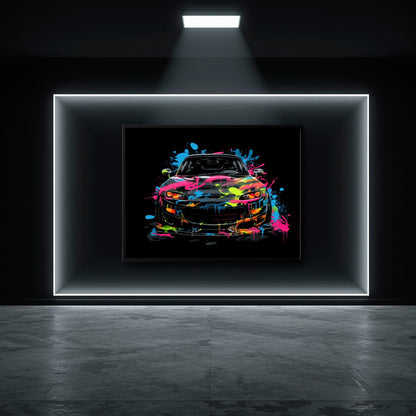 Mazda RX-7 Pop Art Wall Art –Sports Car Canvas Print Cars