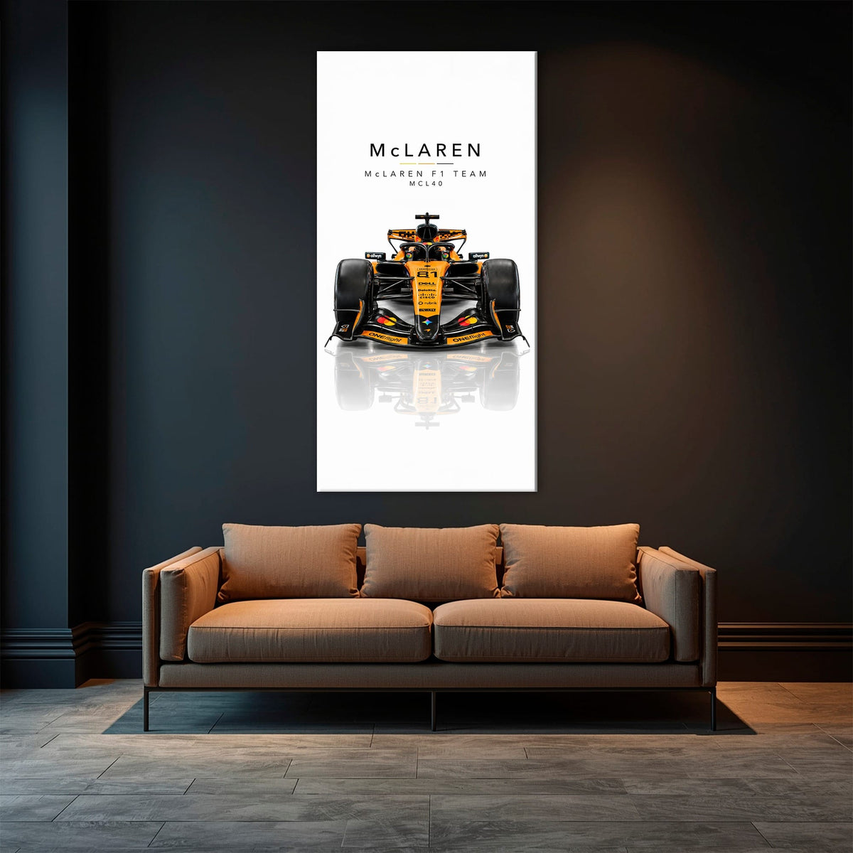 McLaren F1 Team MCL40 Wall Art | Formula 1 Decor Cars