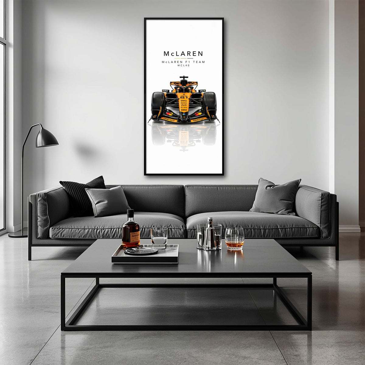 McLaren F1 Team MCL40 Wall Art | Formula 1 Decor Cars