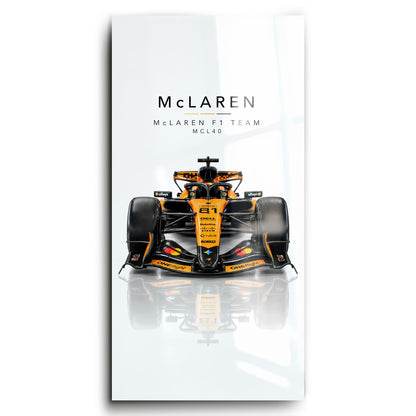 McLaren F1 Team MCL40 Wall Art | Formula 1 Decor Cars