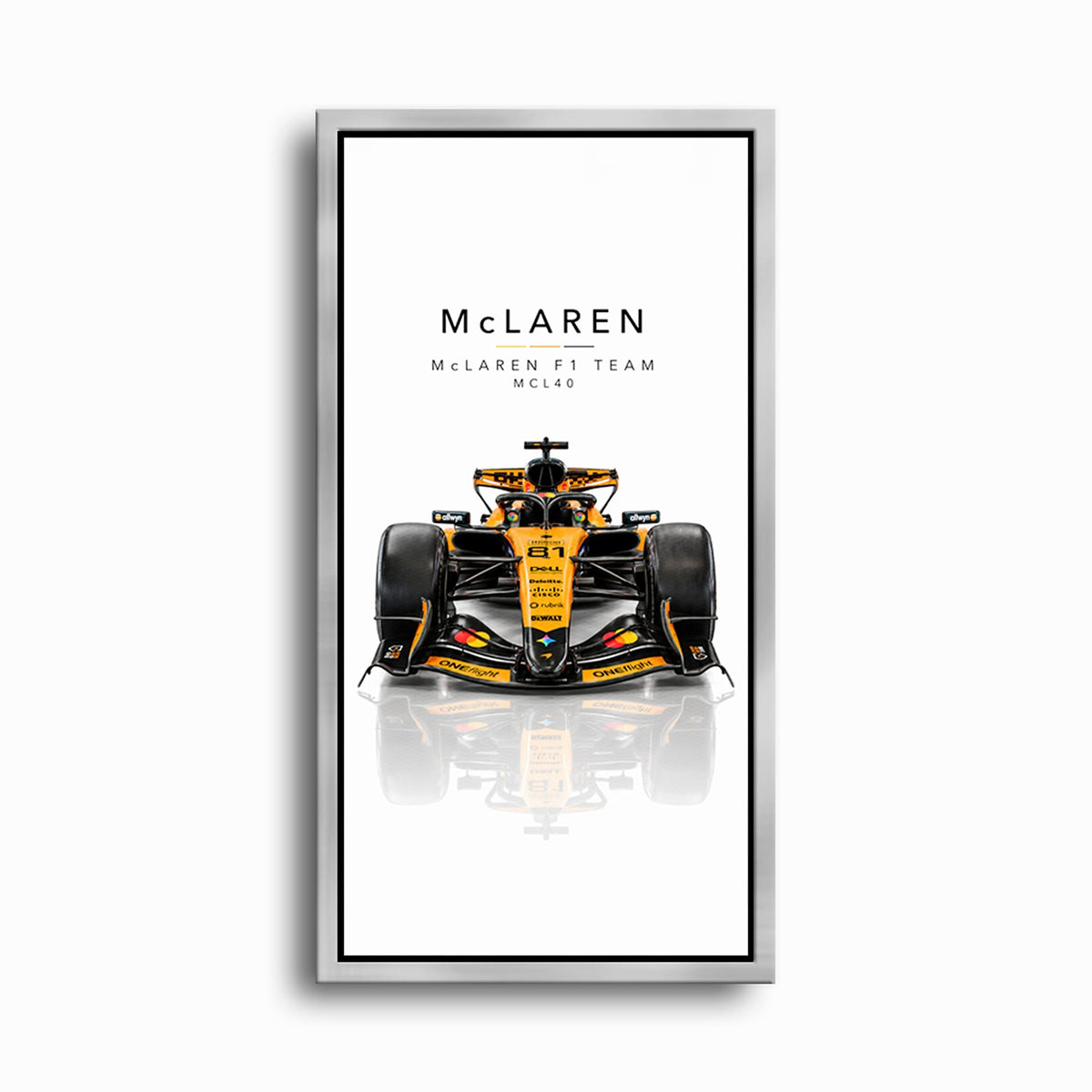 McLaren F1 Team MCL40 Wall Art | Formula 1 Decor Cars