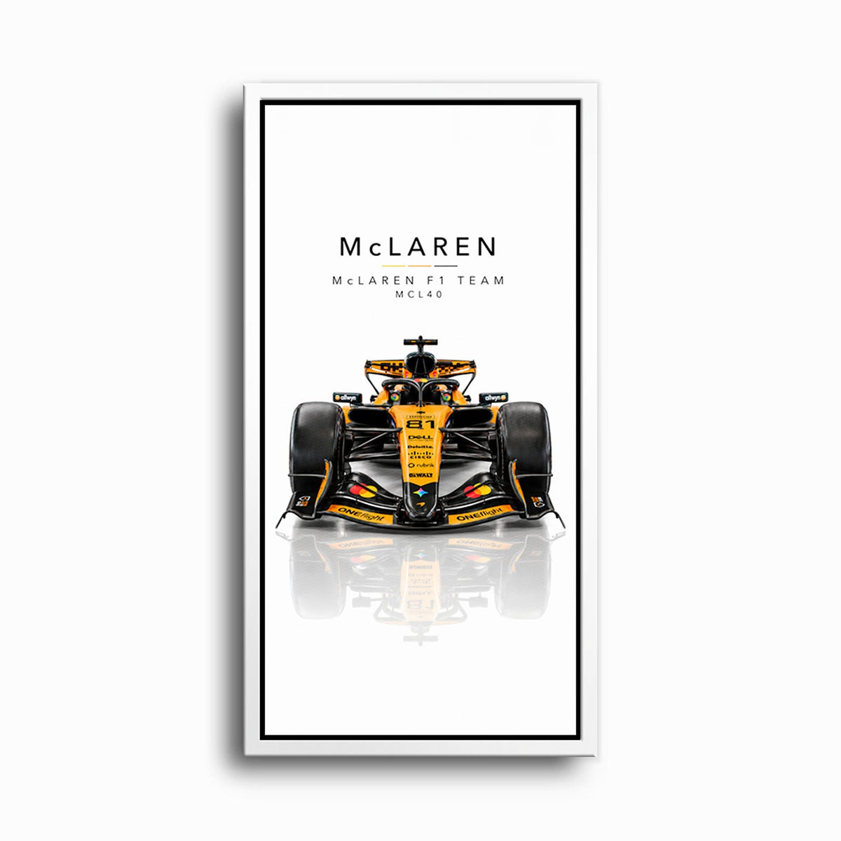 McLaren F1 Team MCL40 Wall Art | Formula 1 Decor Cars