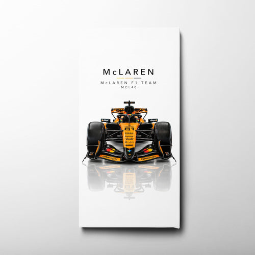 McLaren F1 Team MCL40 Wall Art | Formula 1 Decor Cars