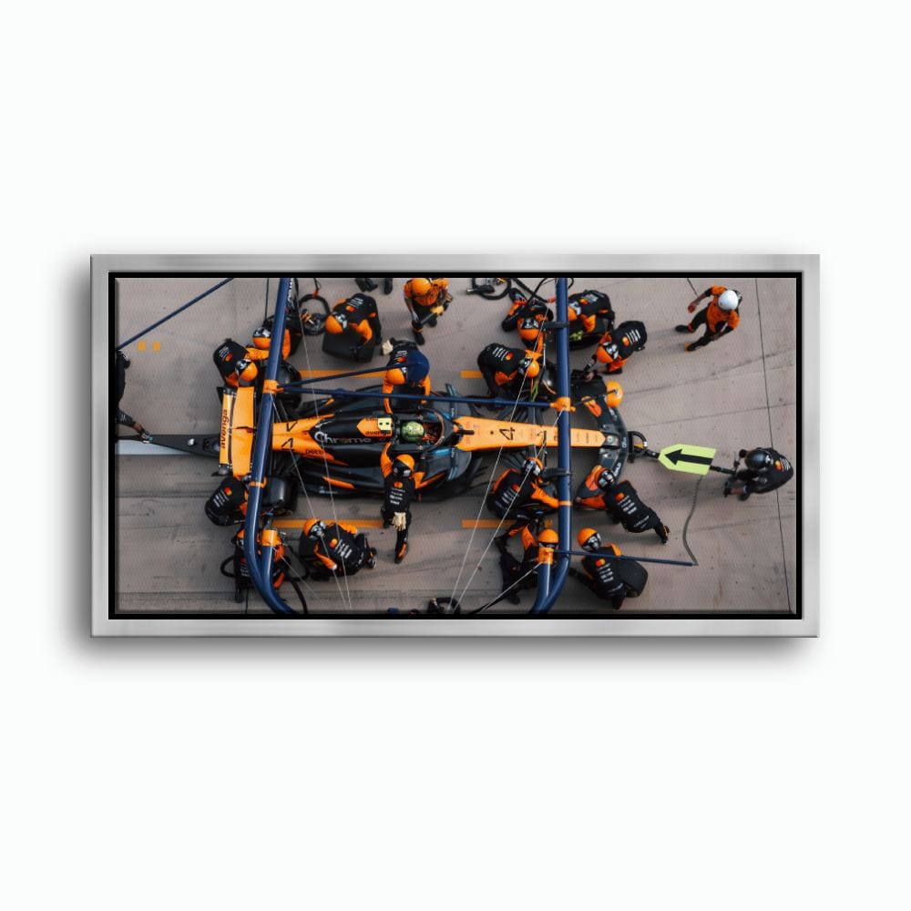 McLaren F1 Pit Stop Wall Art – Formula 1 Racing Canvas Print Cars