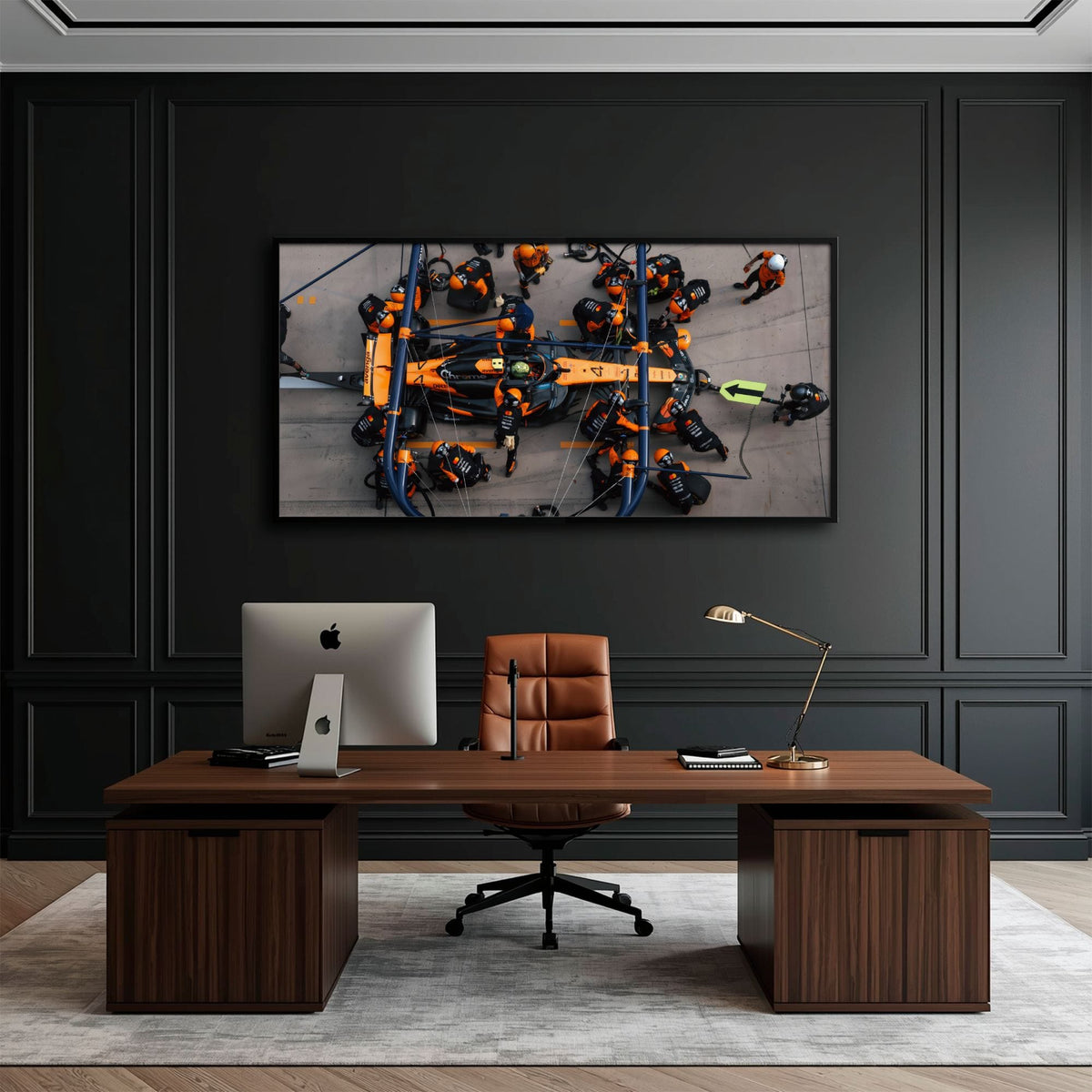 McLaren F1 Pit Stop Wall Art – Formula 1 Racing Canvas Print Cars